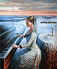 Michael Cheval The Cold expanse Sonata painting